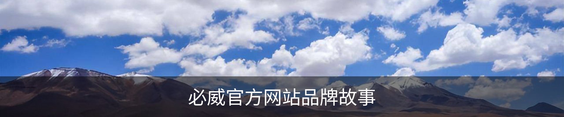 必威官方网站品牌故事